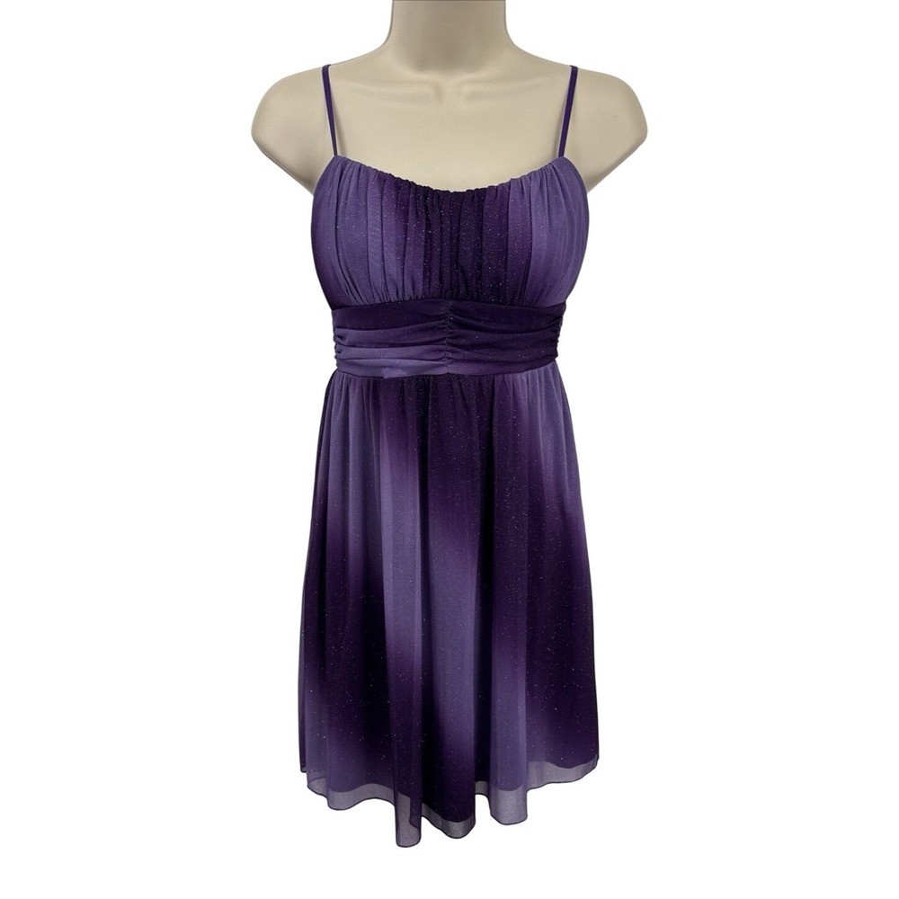 Vintage Y2K Ruby Rox Purple Fairy Whimsigoth Dress Womens Small Sparkle